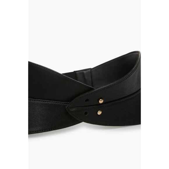 Raina Gaga Belt in Black Small/Medium New Womens Thick Leather wrap - Picture 8 of 10